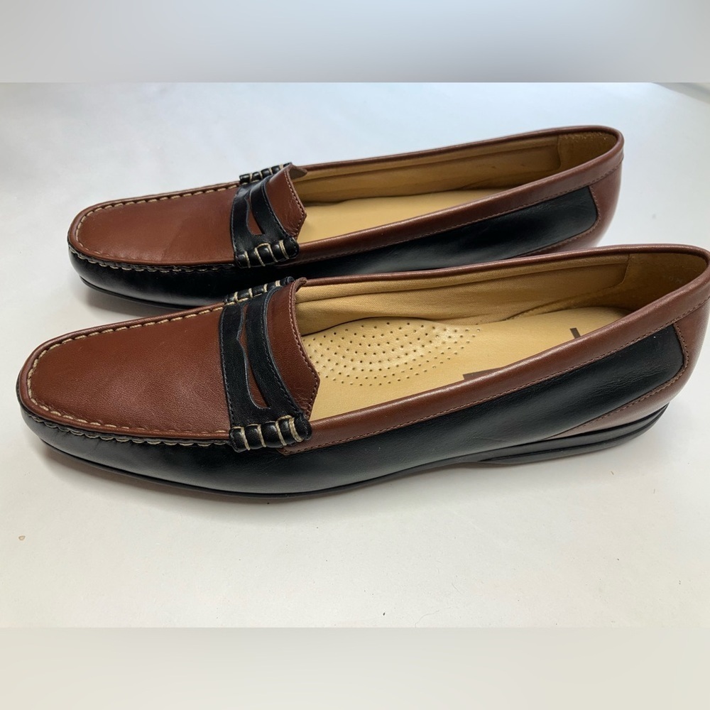 Trotters Women’s Penny Loafers “Francie”, Size 10N, Brown/Black
